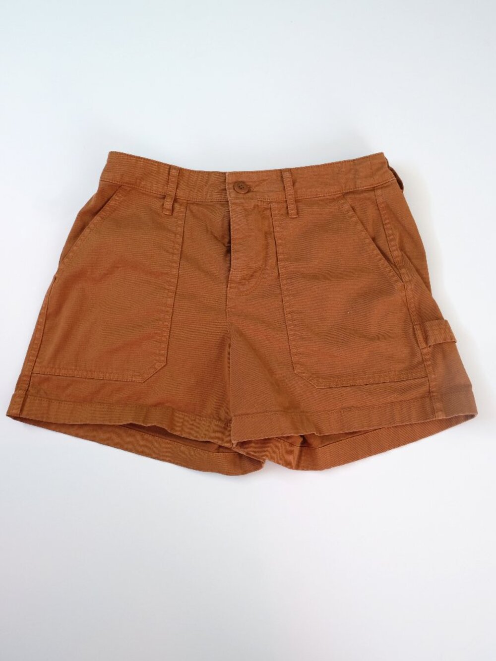 EUC J CREW Foundry Pocket Chino Shorts sz 4 Burnt Sienna Cotton